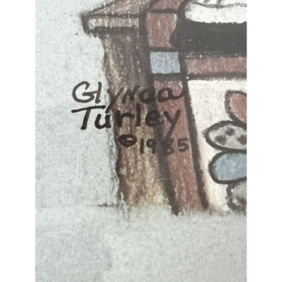 Signed Vintage Glynda Turley Amish Ragdoll 1985 Print Framed Box - Picture 3 of 10